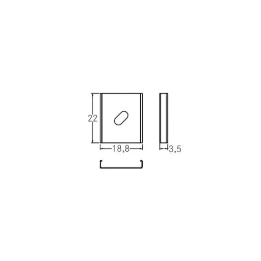 BRUMBERG One houder-set van staal
