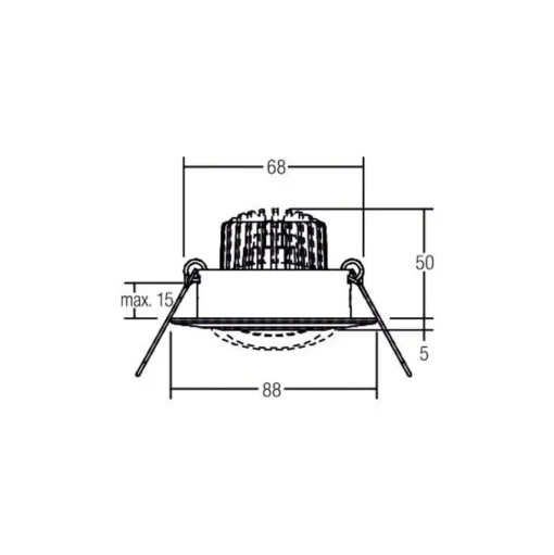BRUMBERG Spot BB13 dim2warm Dimbare aansluitdoos structuur wit