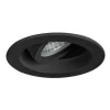 BRUMBERG Tirrel diepe GU10 inbouwspot, rond, zwart