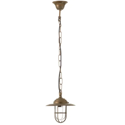 Bruno hanglamp voor buiten, antiek messing