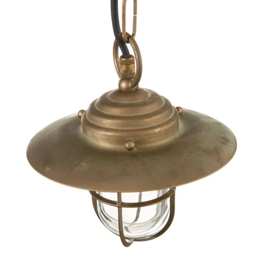Bruno hanglamp voor buiten, antiek messing