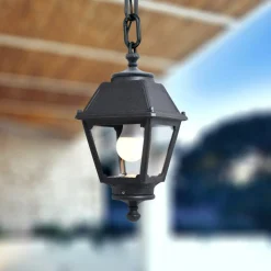 Buiten hanglamp Sichem/Mary zwarte afdekking helder 2.700 K