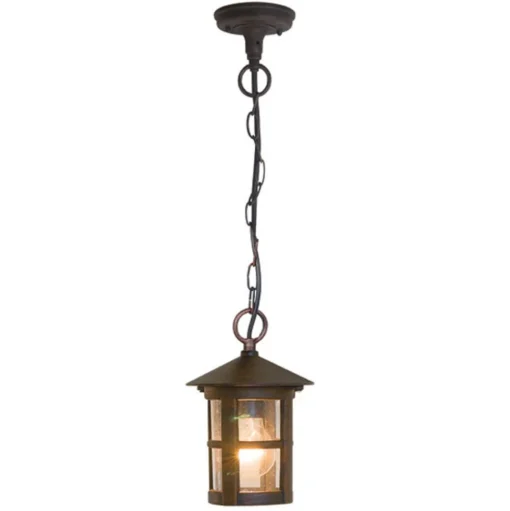 Buiten hanglamp Skiathos IP54 bruin