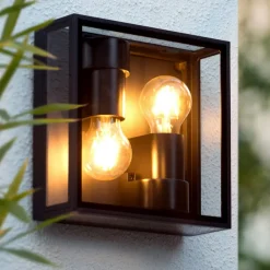 Buiten plafondlamp Dukan IP65, 2-lamps
