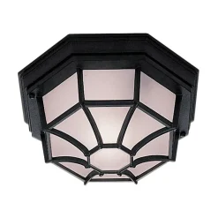 Buiten plafondlamp Vermont, zwart