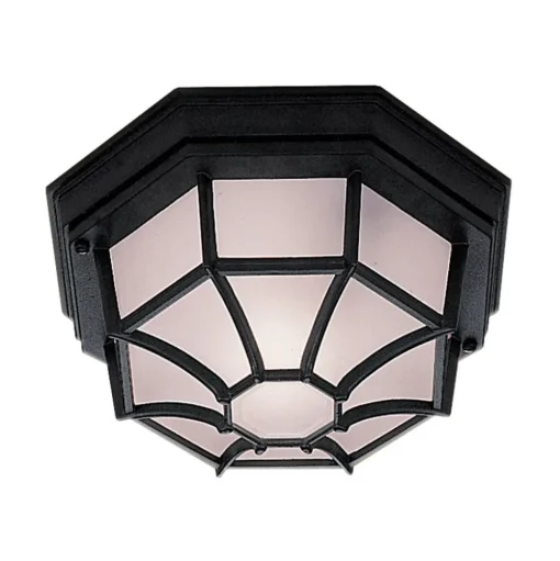 Buiten plafondlamp Vermont, zwart