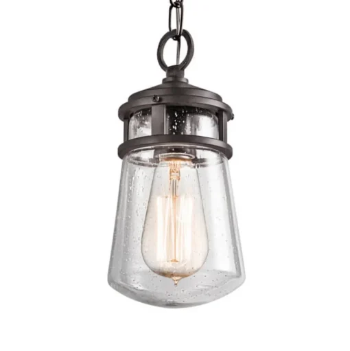 Buitenhanglamp Lyndon met glazen lampenkap