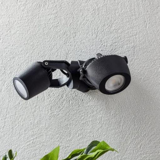 Buitenspot Minitommy 2-lamps CCT zwart/frosted