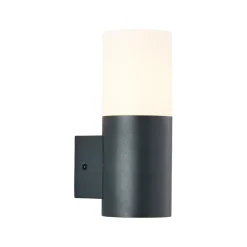 Buitenwandlamp Aberdeen, hoogte 23,2 cm, antraciet, roestvrij staal