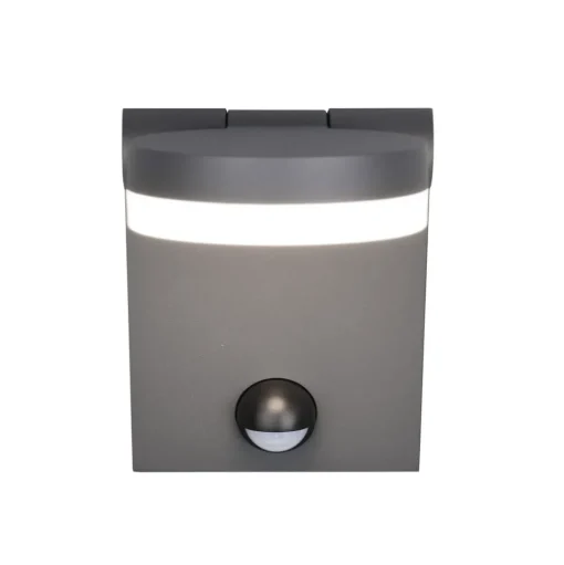 Buitenwandlamp Adour, antraciet, sensor, kantelbaar, CCT