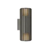 Buitenwandlamp Aludra Double Seaside, aluminium, antraciet