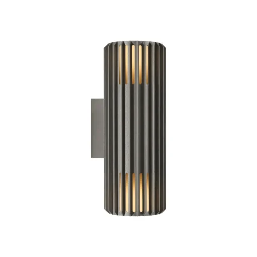 Buitenwandlamp Aludra Double Seaside, aluminium, antraciet