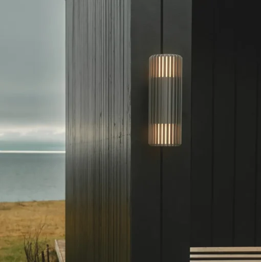 Buitenwandlamp Aludra Double Seaside, aluminium, antraciet