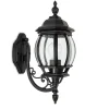 Buitenwandlamp Andrew kristalglas staand zwart
