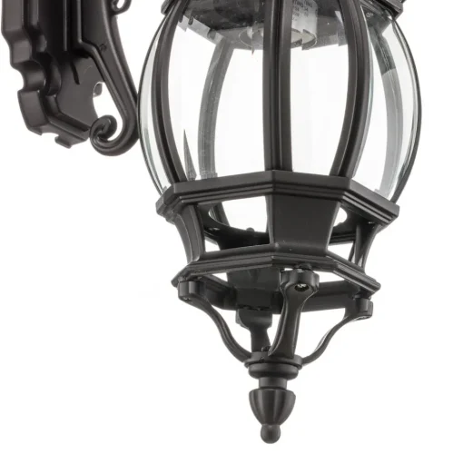 Buitenwandlamp Andrew lantaarn hangend, zwart