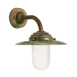 Buitenwandlamp Antique, hoogte 26 cm, antiek-koper