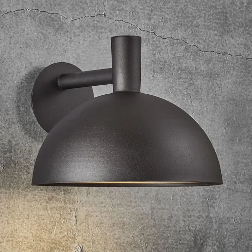 Buitenwandlamp ARKI zwart Ø 35 cm