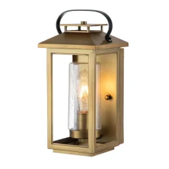 Buitenwandlamp Atwater, lantaarn, messing, 35,5cm