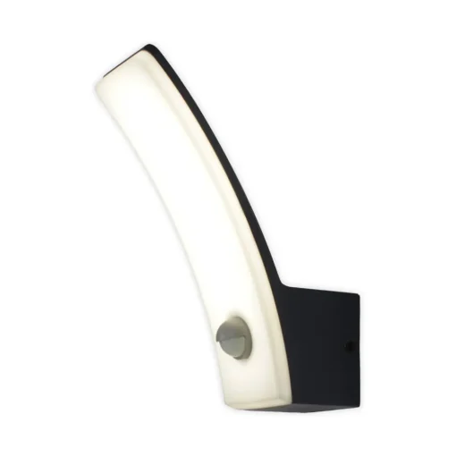 Buitenwandlamp Cairo, antraciet, kunststof, sensor