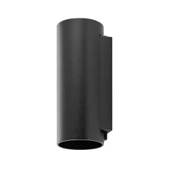 Buitenwandlamp CAN, zwart, 2-lamps, Ø 8 cm IP65 metaal GU10