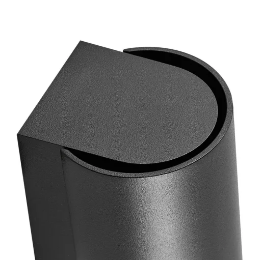 Buitenwandlamp CAN, zwart, 1-lamp, Ø 8 cm IP65 metaal GU10