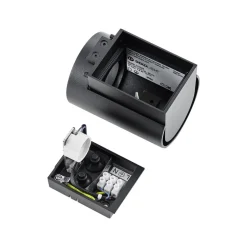 Buitenwandlamp CAN, zwart, 1-lamp, Ø 8 cm IP65 metaal GU10