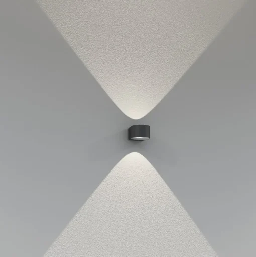Buitenwandlamp CMD 9029 met glazen lenzen