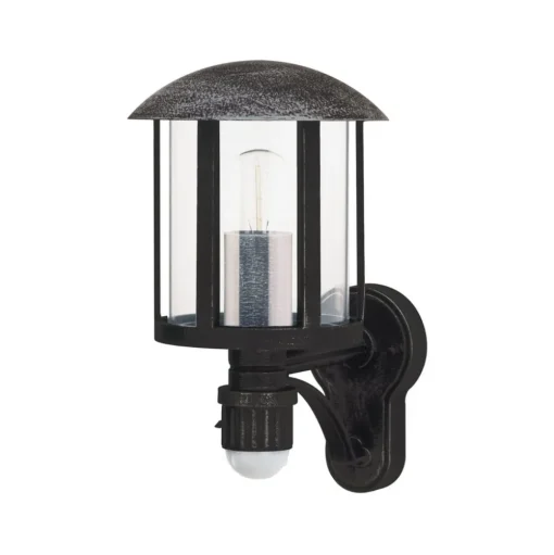 Buitenwandlamp Genefe, met sensor, zwart