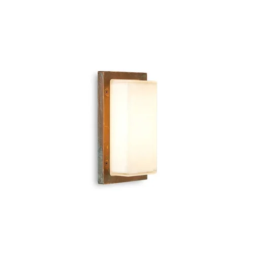 Buitenwandlamp Ice Cubic 3410, messing antiek