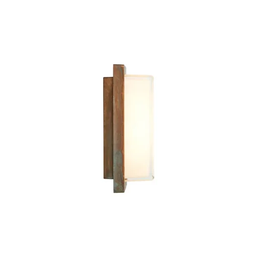 Buitenwandlamp Ice Cubic 3410, messing antiek
