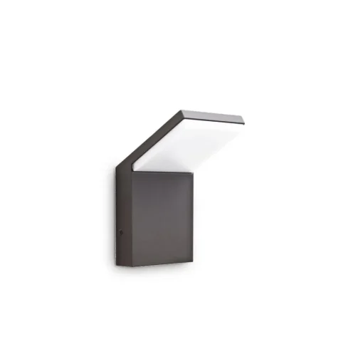 Buitenwandlamp Ideal Lux Style antraciet, aluminium, 4.000 K