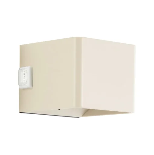 Buitenwandlamp Iseo, beige, breedte 10 cm, sensor