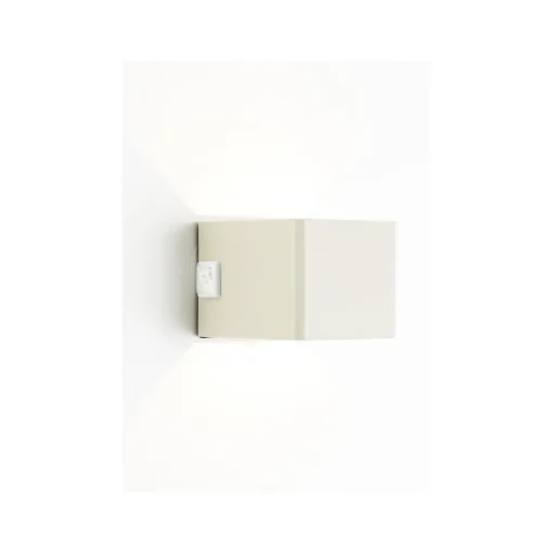 Buitenwandlamp Iseo, beige, breedte 10 cm, sensor