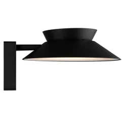 Buitenwandlamp Justina op zonne-energie, zwart, sensor, metaal
