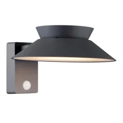 Buitenwandlamp Justina op zonne-energie, antraciet, sensor, metaal