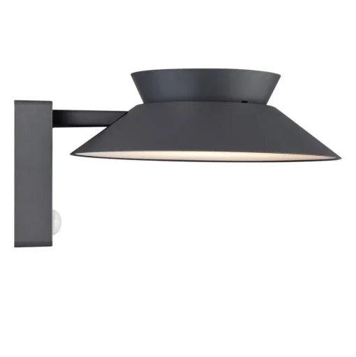 Buitenwandlamp Justina op zonne-energie, antraciet, sensor, metaal