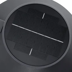 Buitenwandlamp Justina op zonne-energie, antraciet, sensor, metaal
