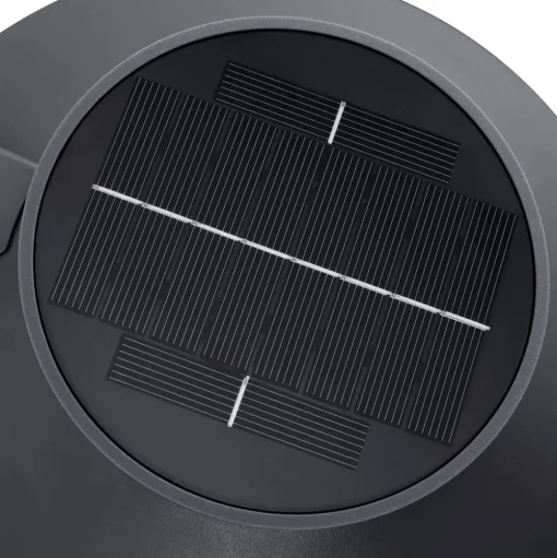 Buitenwandlamp Justina op zonne-energie, antraciet, sensor, metaal