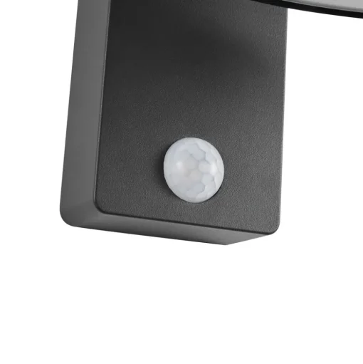 Buitenwandlamp Justina op zonne-energie, antraciet, sensor, metaal