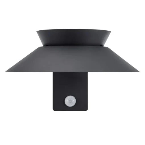 Buitenwandlamp Justina op zonne-energie, antraciet, sensor, metaal