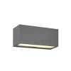 Buitenwandlamp Mayenne, antraciet, up- & downlight, hoekig