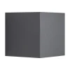 Buitenwandlamp Milda kubi, antraciet, up/down, aluminium