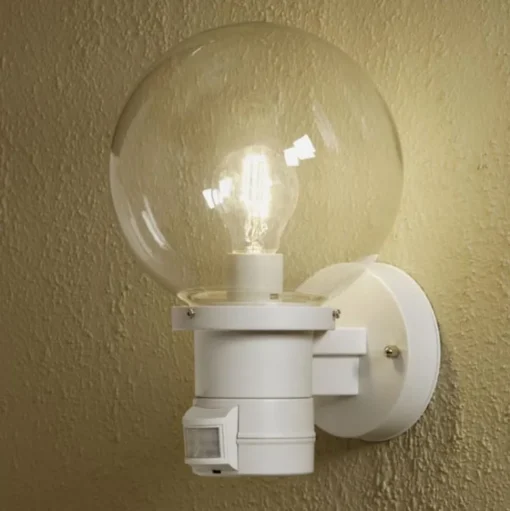 Buitenwandlamp NEMI met bewegingsmelder, wit