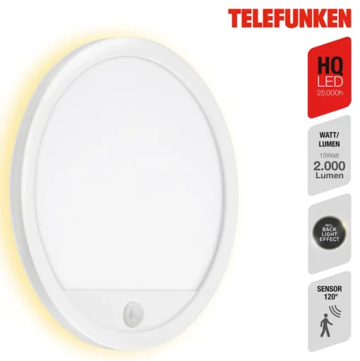 Buitenwandlamp Nizza Ø 28cm wit 4.000K