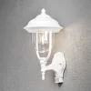 Buitenwandlamp PARMA met bewegingsmelder, wit