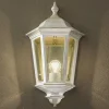 Buitenwandlamp Puchberg, direct, wit-goud