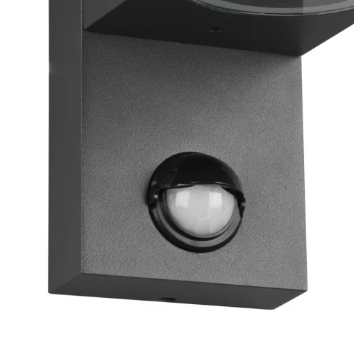 Buitenwandlamp Roya 2-lamps sensor, hoekig