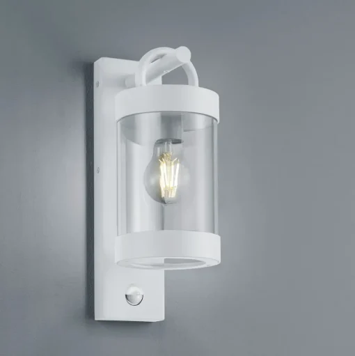 Buitenwandlamp Sambesi, bewegingssensor, wit