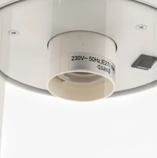Buitenwandlamp Sambesi met schemersensor, wit