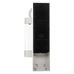 Buitenwandlamp Sambesi met schemersensor, wit